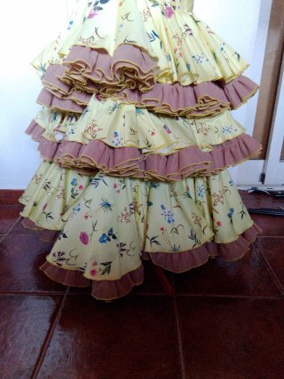 Falda Rociera Estampada Talla Única