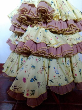 Falda Rociera Estampada Talla Única