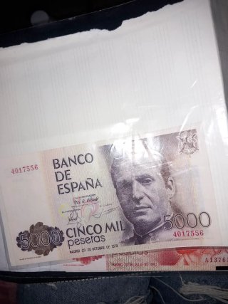 Billete 5000 Pesetas Banco de España 1979