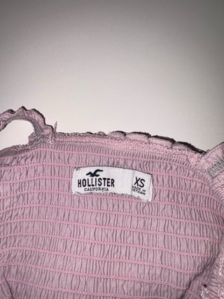 Top rosa Hollister con spalline