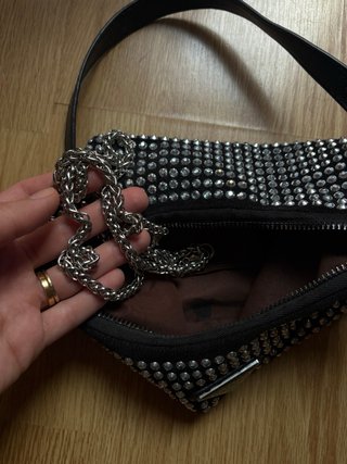 Bolso Negro con Cristales