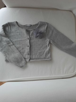 Conjunto vestido, chaquetita y tocado 94 cm