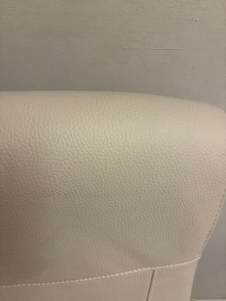 Silla de oficina Ikea beige cuero sintético