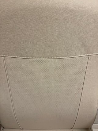Silla de oficina Ikea beige cuero sintético