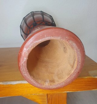 Tambor Djembe Rojo Tallado