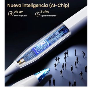 Lápiz Táctil Blanco + 3 Puntas