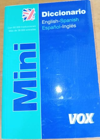 Diccionario de bolsillo,español -ingles