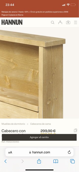 Cabecero Igor Hannun Madera Abeto