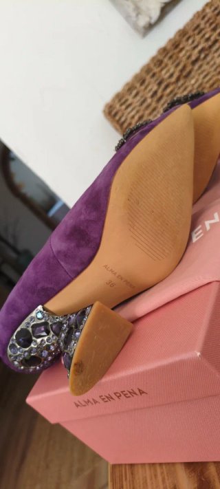 Zapatos de tacón joya morados