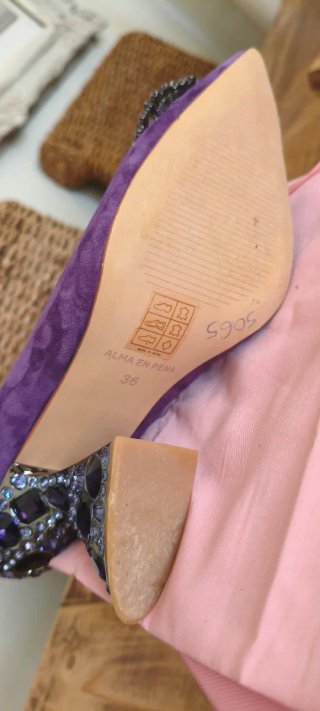 Zapatos de tacón joya morados