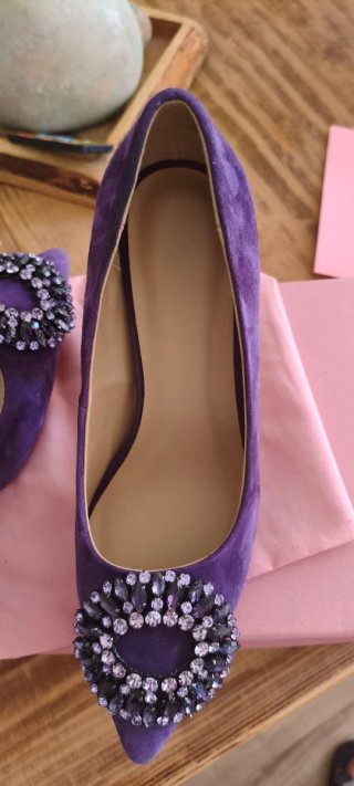 Zapatos de tacón joya morados