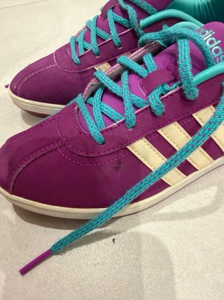 Zapatillas Adidas Talla 35.5 Morado Turquesa