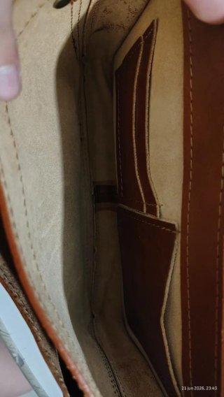 Bolso Cuero Genuino Marrón Nuevo