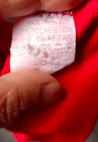 Vestido corto rojo volantes talla S