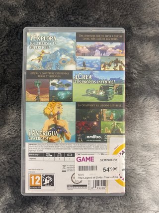 Zelda Tears of the Kingdom Nintendo Switch