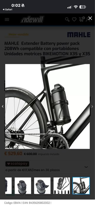 Batería Extensora MAHLE X35 208Wh