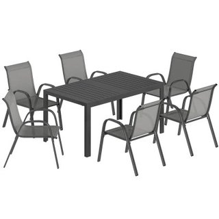 Outsunny Set da Esterno 7pz con Tavolo e 6 Sedie G