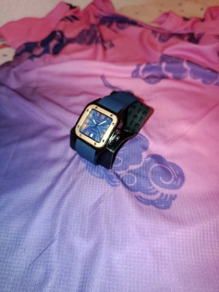Reloj Cartier Dorado y Azul