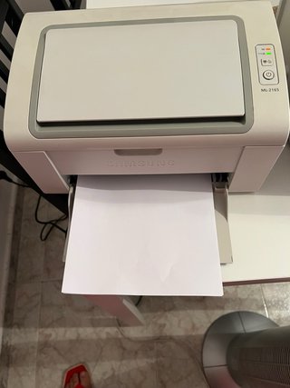 Impresora HP Blanca y Azul