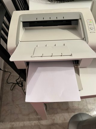 Impresora HP Blanca y Azul