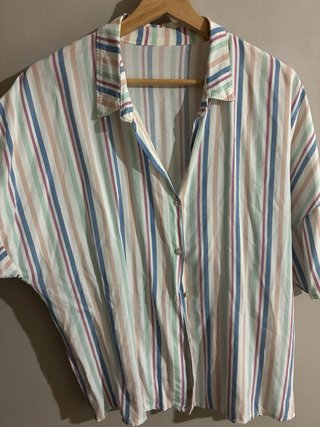 Pantalón ancho blanco pata ancha.