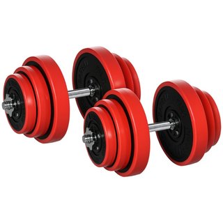 Set Manubri Palestra con Pesi da 40kg rivestiti in