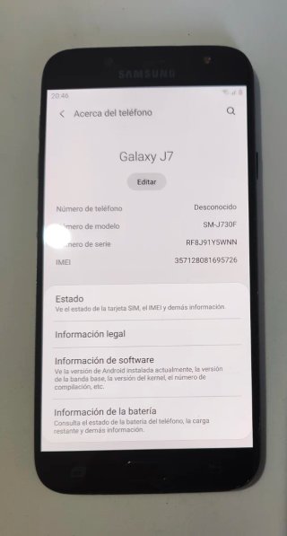 Samsung Galaxy J7 16GB Nero