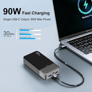 NUEVO! Power Bank 90W Carga Rápida usb C y A