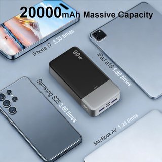NUEVO! Power Bank 90W Carga Rápida usb C y A