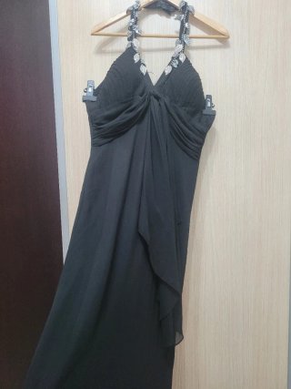 Vestido largo negro fiesta