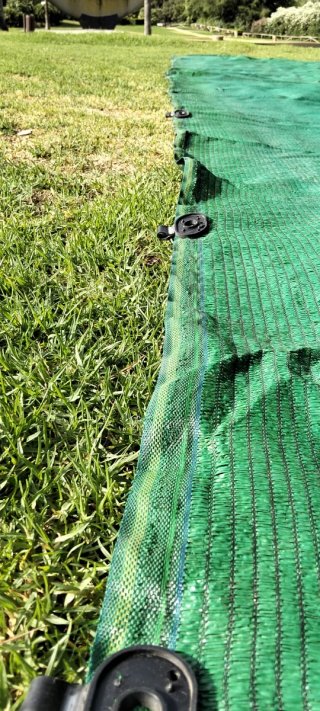 Tela de rafia verde
