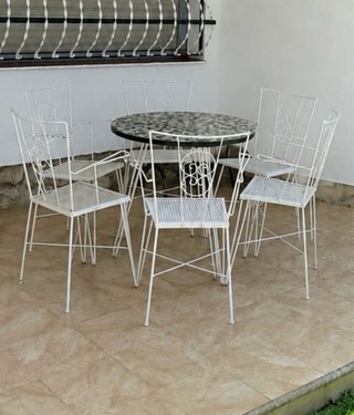 Sillas de Hierro Blancas