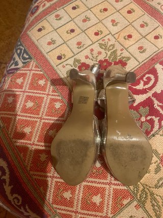 Sandalias tacón plata Talla 36