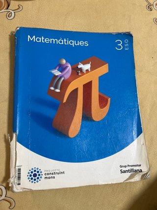 Libro Matemàtiques 3 ESO Santillana