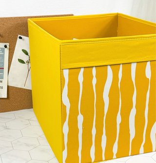 Caja almacenaje IKEA DRÖNA amarilla
