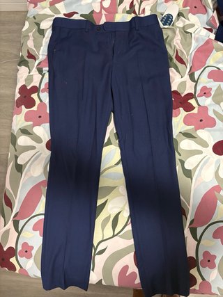 Traje de hombre azul