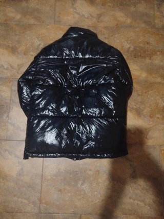 Abrigo Moncler Negro Cremallera Doble