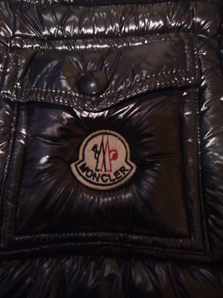 Abrigo Moncler Negro Cremallera Doble