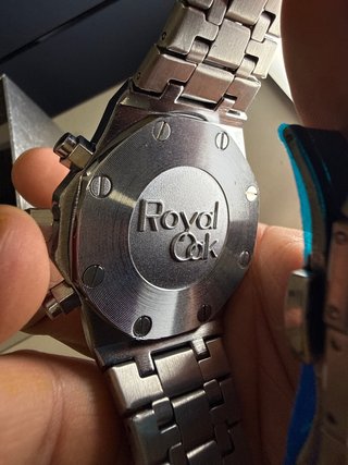 Reloj Cronógrafo Morado y Plateado