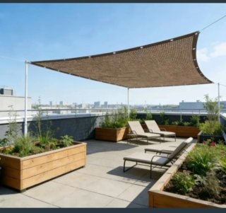 Toldo Vela Malla Sombra Rectangular 3X4