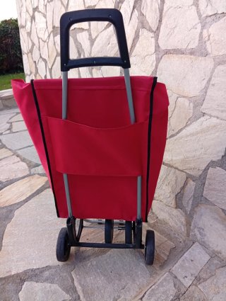 Carro de la compra rojo