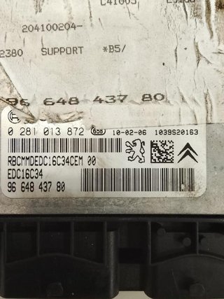 Centralita motor uce citroen 244 0281013872 c4 1.6