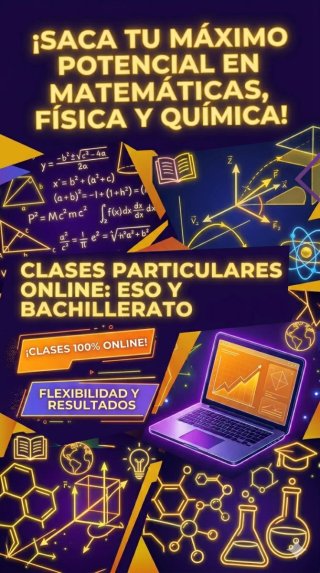 Clases particulares matemáticas física y química
