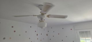 Ventilador de Techo Blanco y Dorado