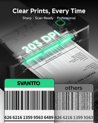 Impresora Etiquetas Bluetooth SVANTTO
