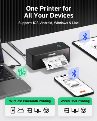 Impresora Etiquetas Bluetooth SVANTTO