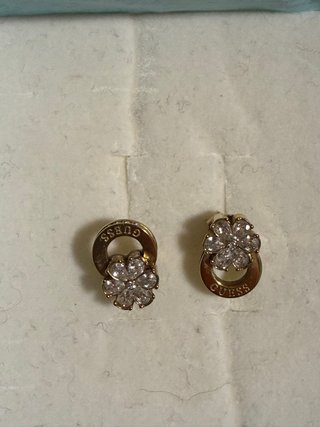 Pendientes Guess Flor Circonitas Dorados