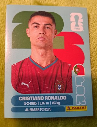 Cromo CRISTIANO RONALDO Mundial 2026