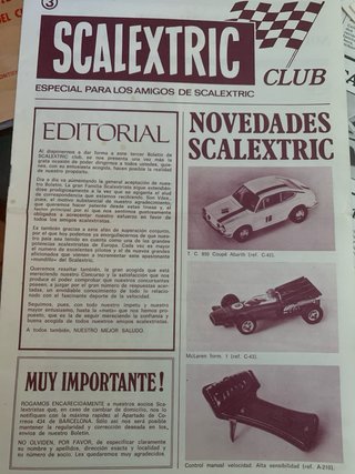 Scalextric Lote Revistas Club 1-5