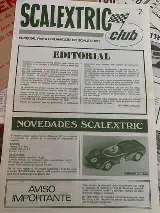 Scalextric Lote Revistas Club 1-5